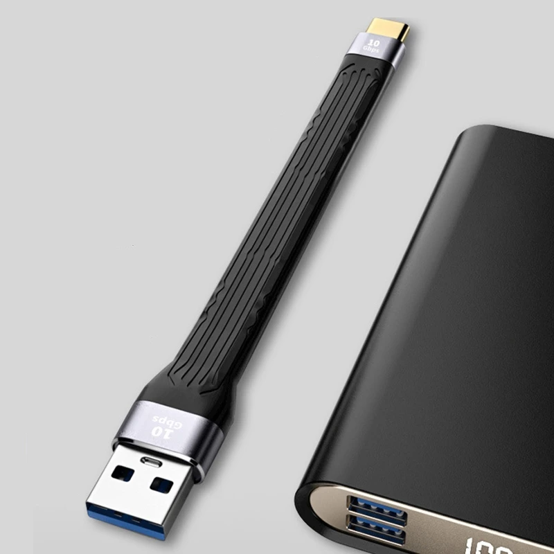 

Short Type C to Type C/USB Quick Charge Cable Unique F-PC Cable Fast Charging Line for Mobile Power Bank and Other
