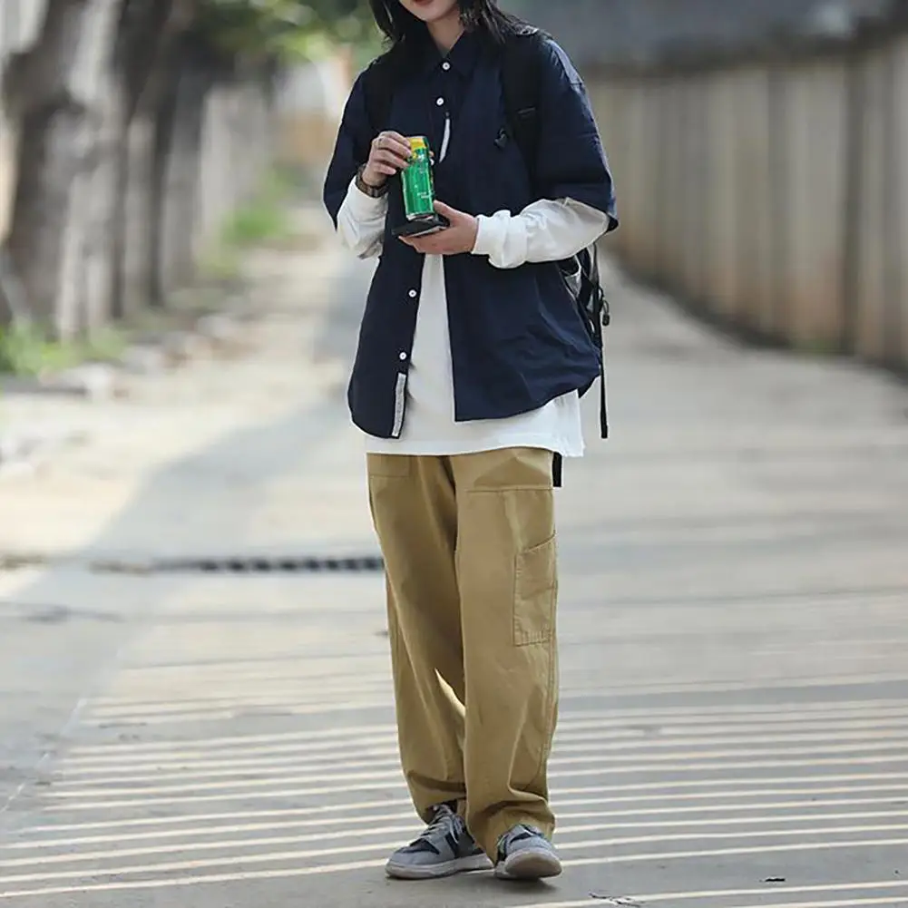 

Спортивный популярный модный мужской длинный брючный комбинезон с несколькими карманами мужской комбинезон