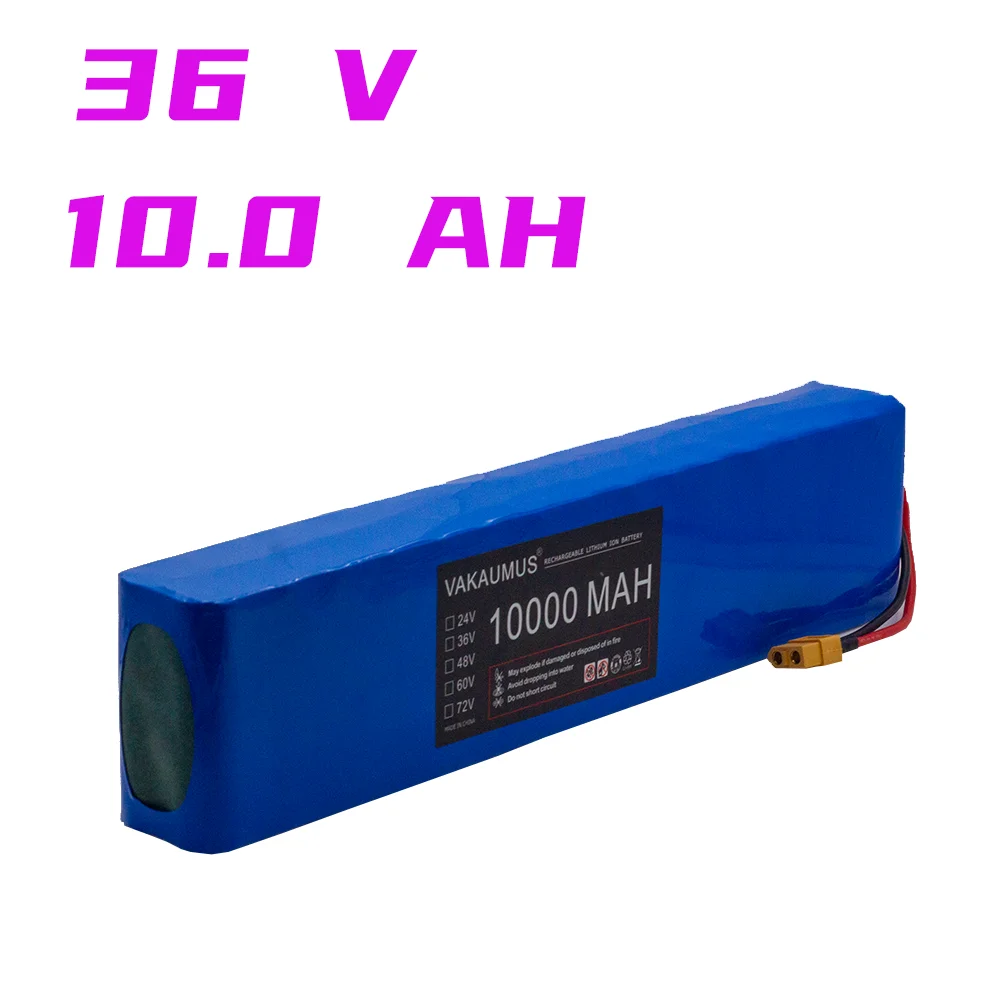 

Аккумулятор для электрического скутера, 36 В, 10S3P, 10 Ач, 18650, 500 Вт, 36 В, литиевая батарея для электрического велосипеда, перезаряжаемая литий-ио...