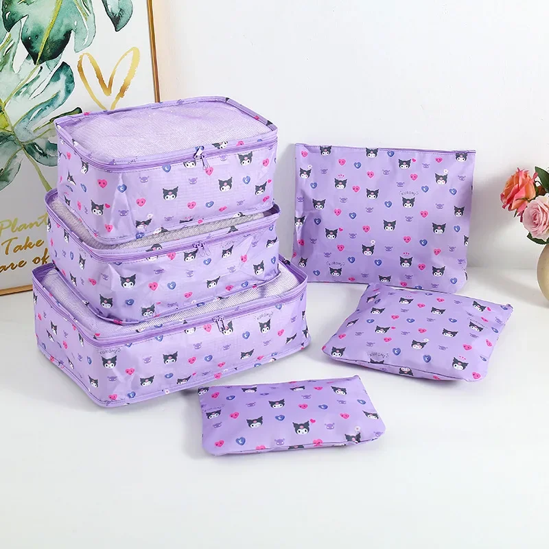 Женская сумка для хранения Cinnamoroll Kuromi мультяшная Водонепроницаемая дорожная