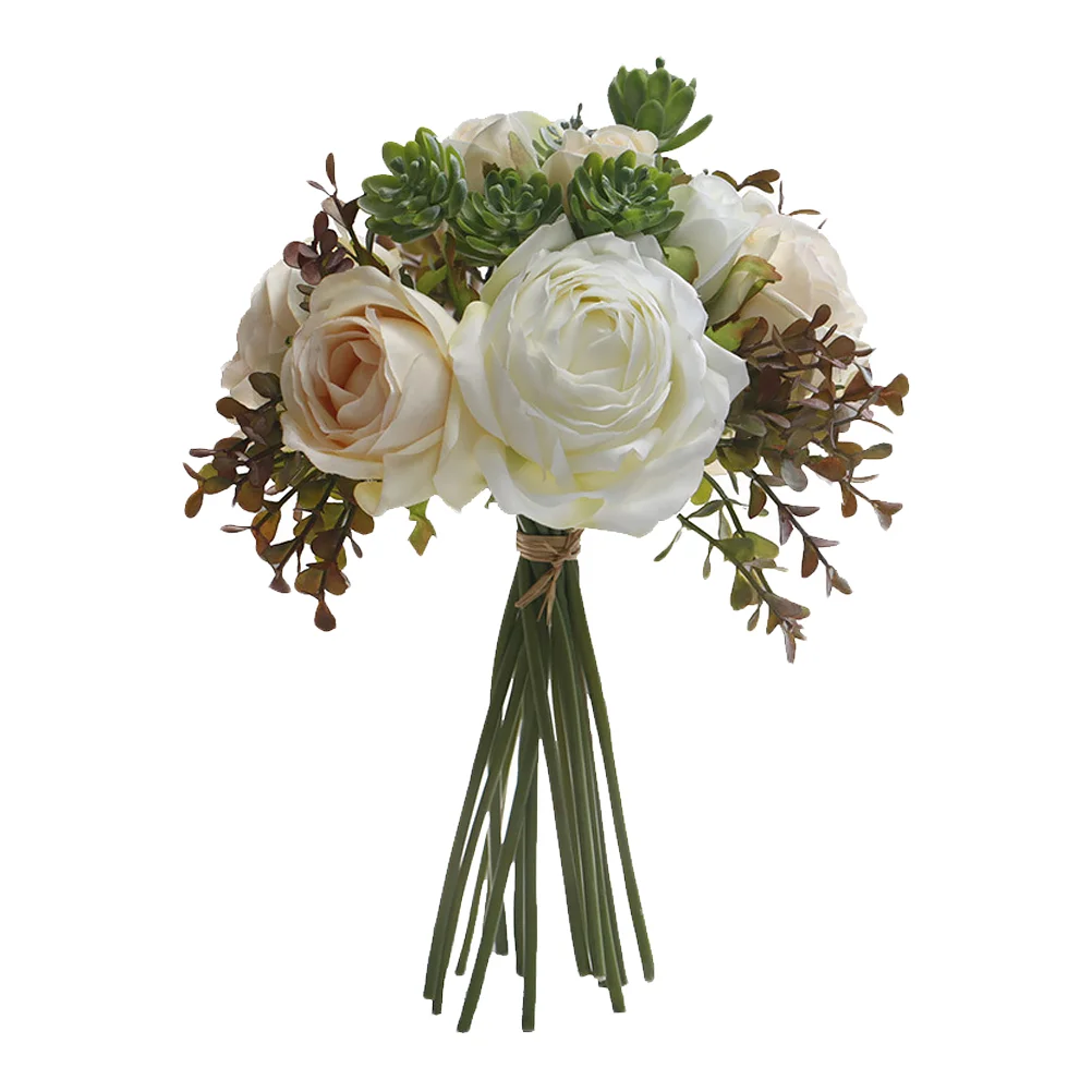 

Artificial Flower Flowers Wedding Decoration Faux Vase Hanging Homefiller Simulated Christmas Branches Rosesbouquet Decor