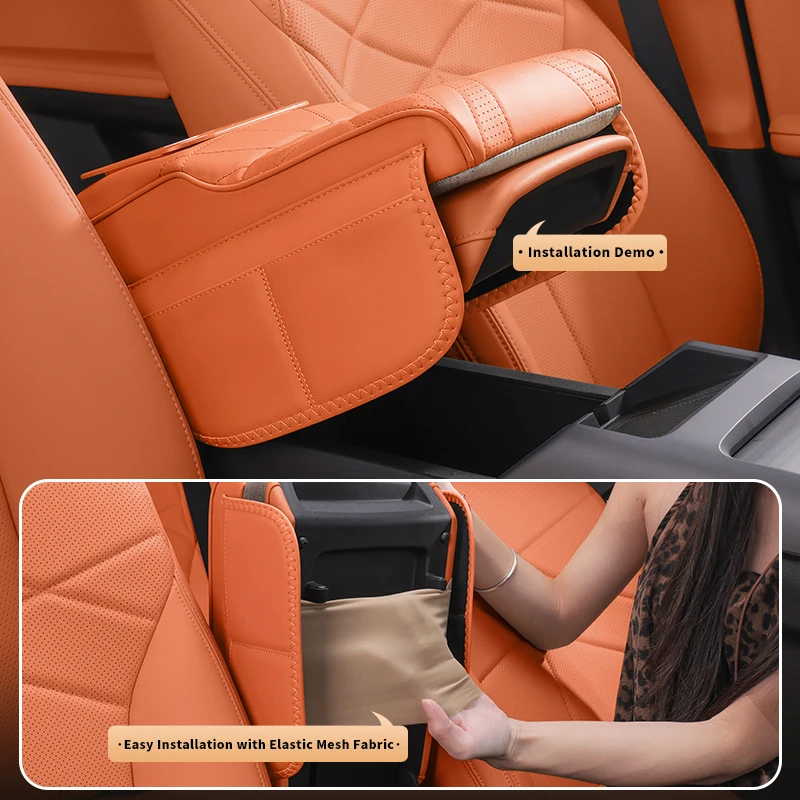 Фото Подушка подлокотника центральной консоли автомобиля ‌ Buick Envision Verano ‌   Держатель для чашки для хранения, сумка для салфеток, подлокотник, удлиняющая крышка №2