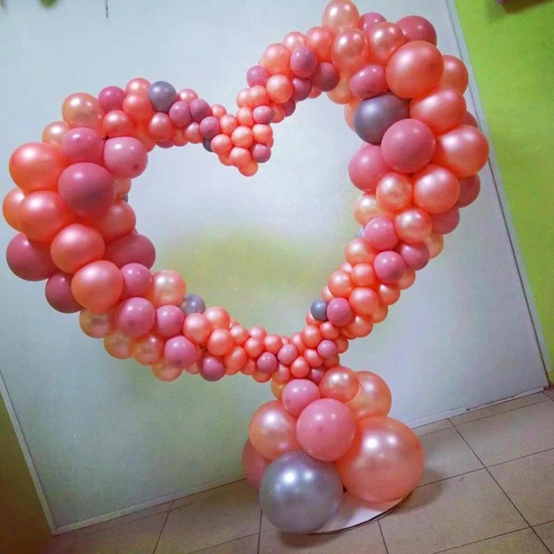 

Heart Shaped Balloon Arch DIY Balloon Arch Garland Balloon Arch Stand Kit For Outdoors Weddings Anniversary Decorations