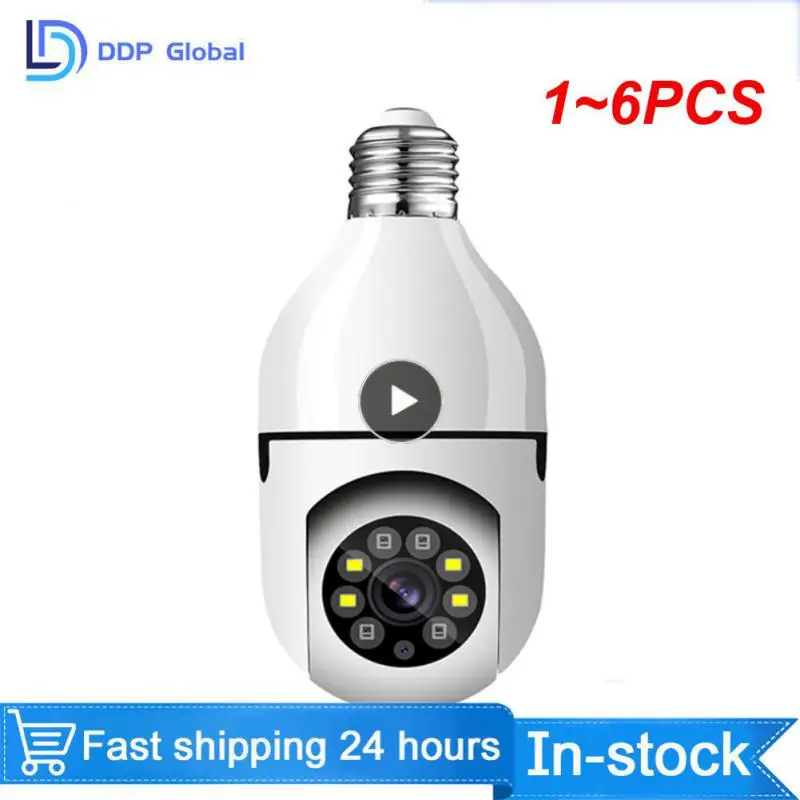 

1 ~ 6 шт. 1080P Wi-Fi камера A6 Беспроводная фотолампочка фотокамера фонарь ночное видение умная домашняя камера безопасности с разъемом E27 удаленный мониторинг
