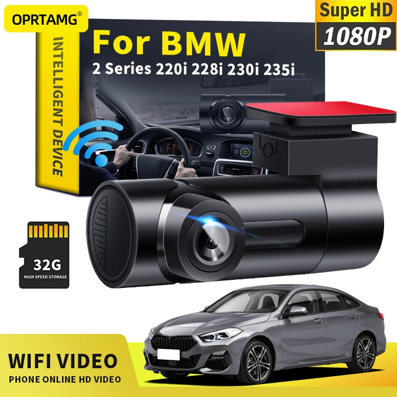 

OPRTAMG Car Dashcam Car DVR MSC 1080P HD Camera WiFi Dash Cam For BMW 2 Series 220i 228i 230i 235i 2000-2021 2020 2009 2008 2007