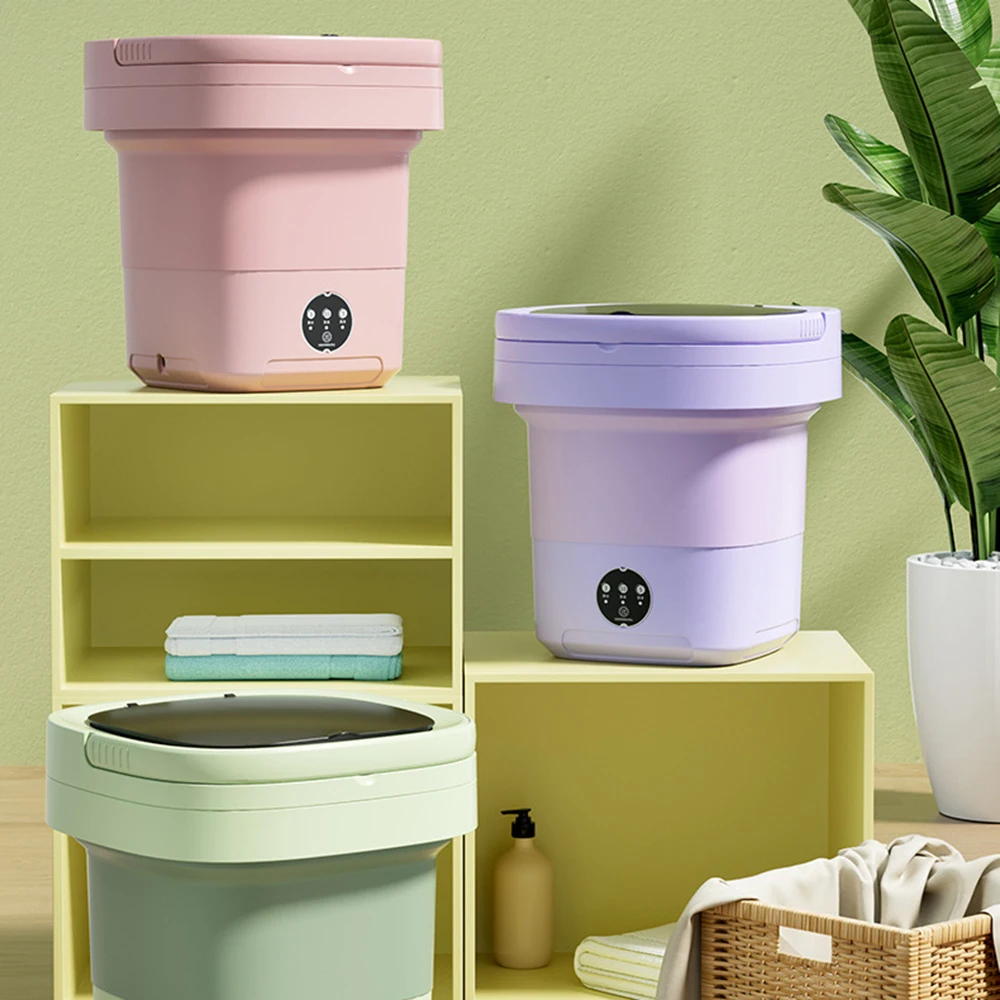 

Portable Folding Washing Machine Integrated Baby Underwear Washing Socks Washing Machine Drying