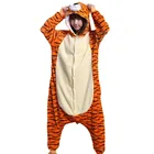 Комбинезон с тигром Kigurumis для взрослых, пижама с животными, Забавный комбинезон, теплая удобная домашняя одежда для сна, Женская праздничная одежда