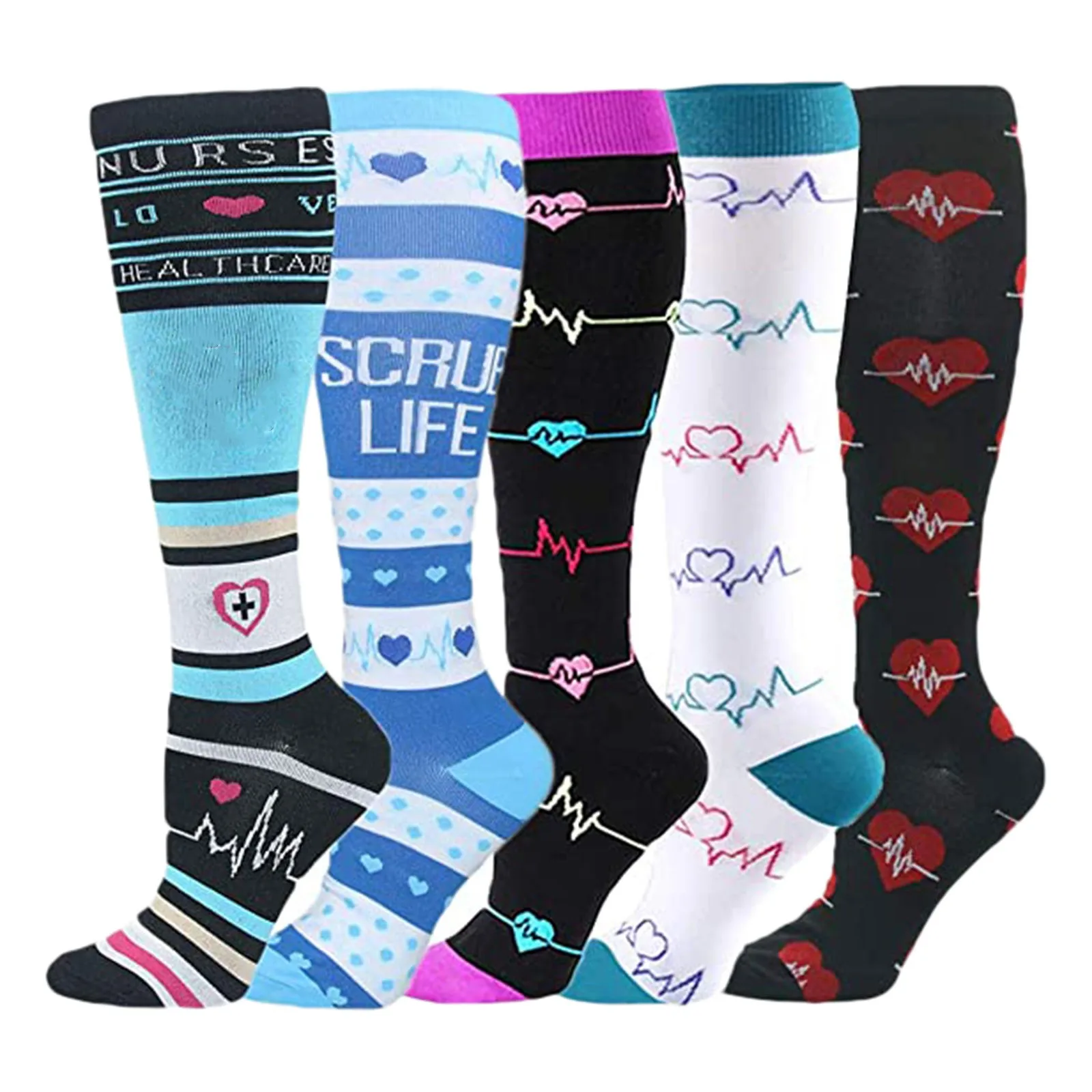 

Чулки с молниями, шапка для кладовой, шланг, компрессионные носки унисекс, Спортивные Пары, 5 носков, носки Kalf