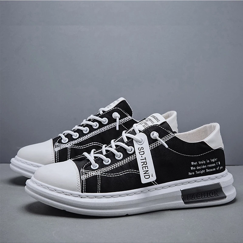 

New Men's Shoes, Men's Fashion Casual Shoes, Low-top Canvas Sneakers, Breathable, Wear-resistant and Comfortable Sports Shoes