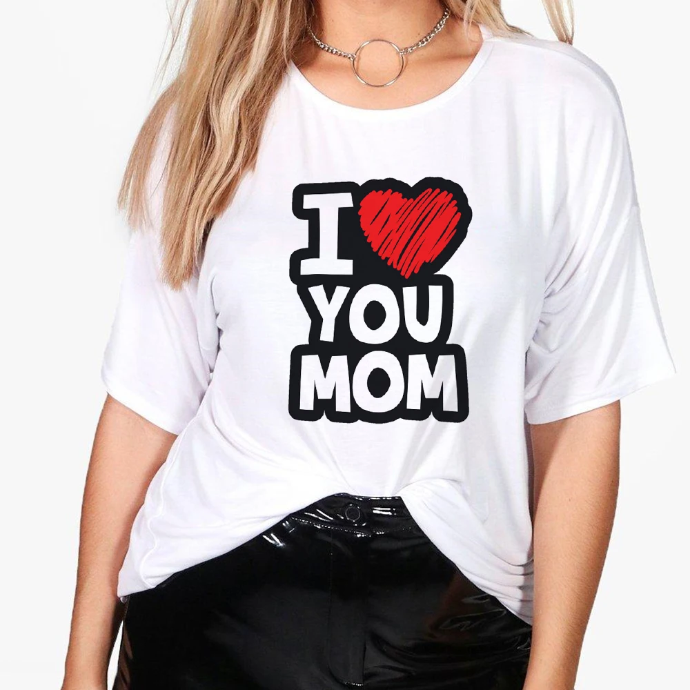 

Summer Mom Letter Printing T-shirt Women's Decoration Top Loose Simple Casual Shirt Clothing Retro 2022 New Arrivals