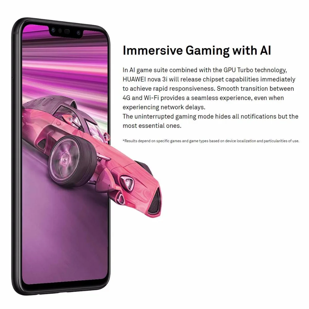 Original HUAWEI Nova 3i Smartphone Android 6.3 inch 16MP+24MP Camera 6GB+128GB Mobile phones 4G Network Global Cell phone