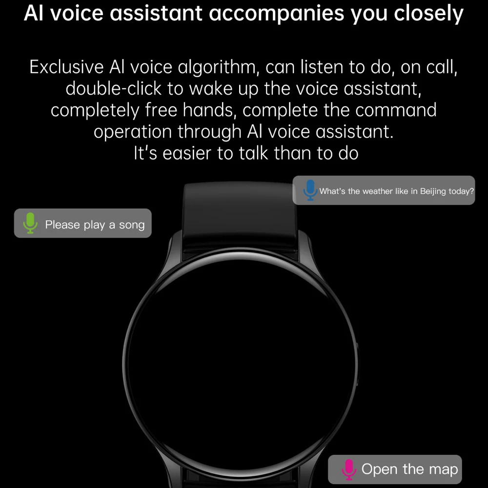 Мужские умные часы 1 43 дюйма AMOLED Blue Tooth Call Heartrate Always on Display Bracelet Женские