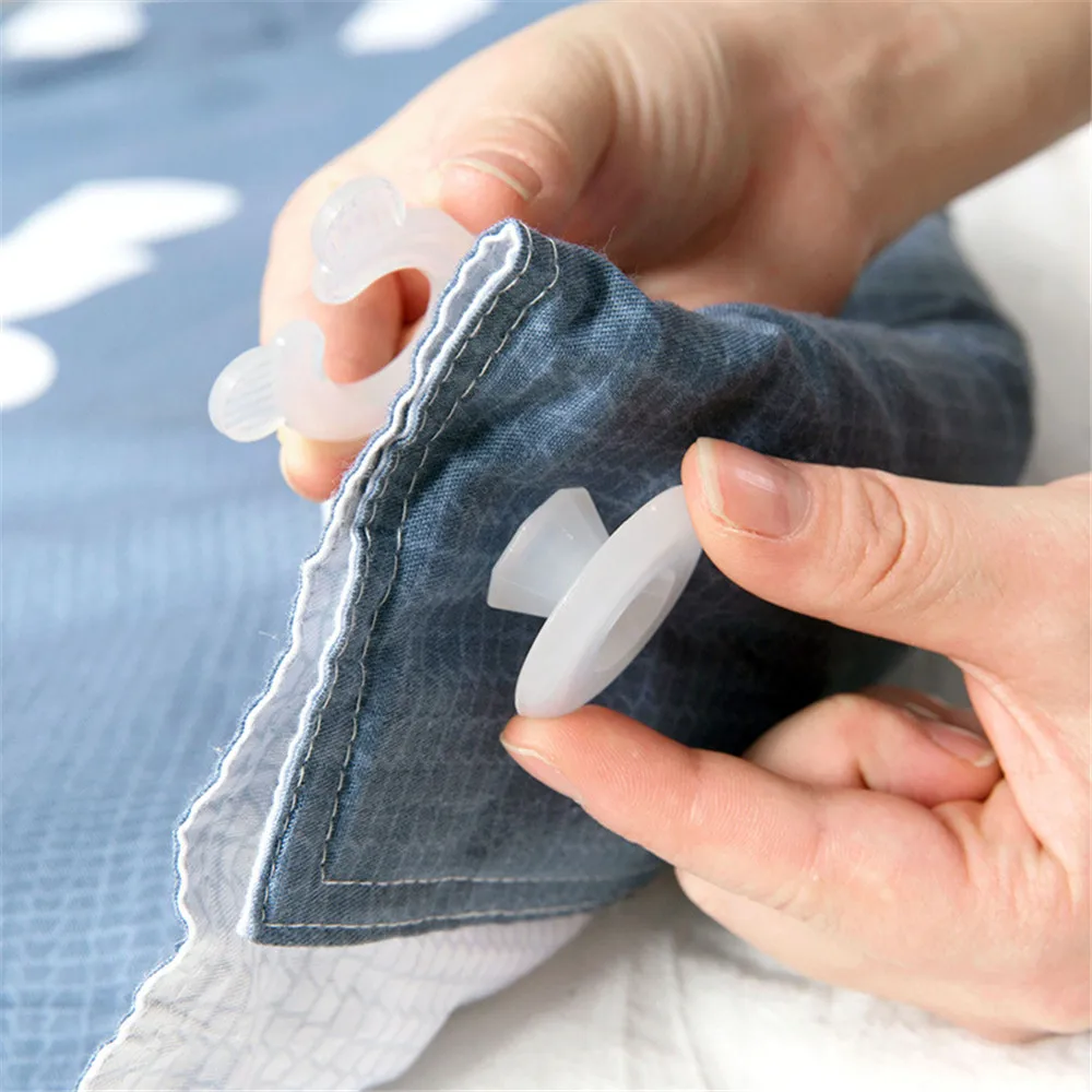 

Quilt Jacket Clamp Bed Duvet Fastener Plastic Durable Comforter Holder Sheet Clip Gripper Blanket Cover Gadget Home Accessories