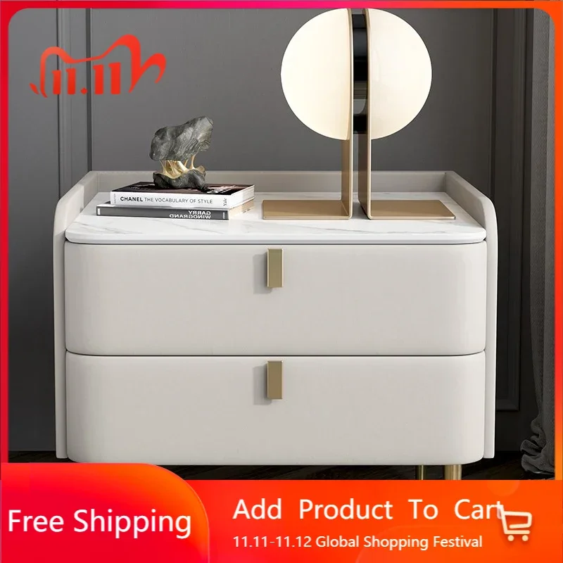 

Small White Night Table Luxury Modern Nordic Drcessers Bedroom Bedside Table Mobile Minimalist Table De Nuit Furniture WWH20XP