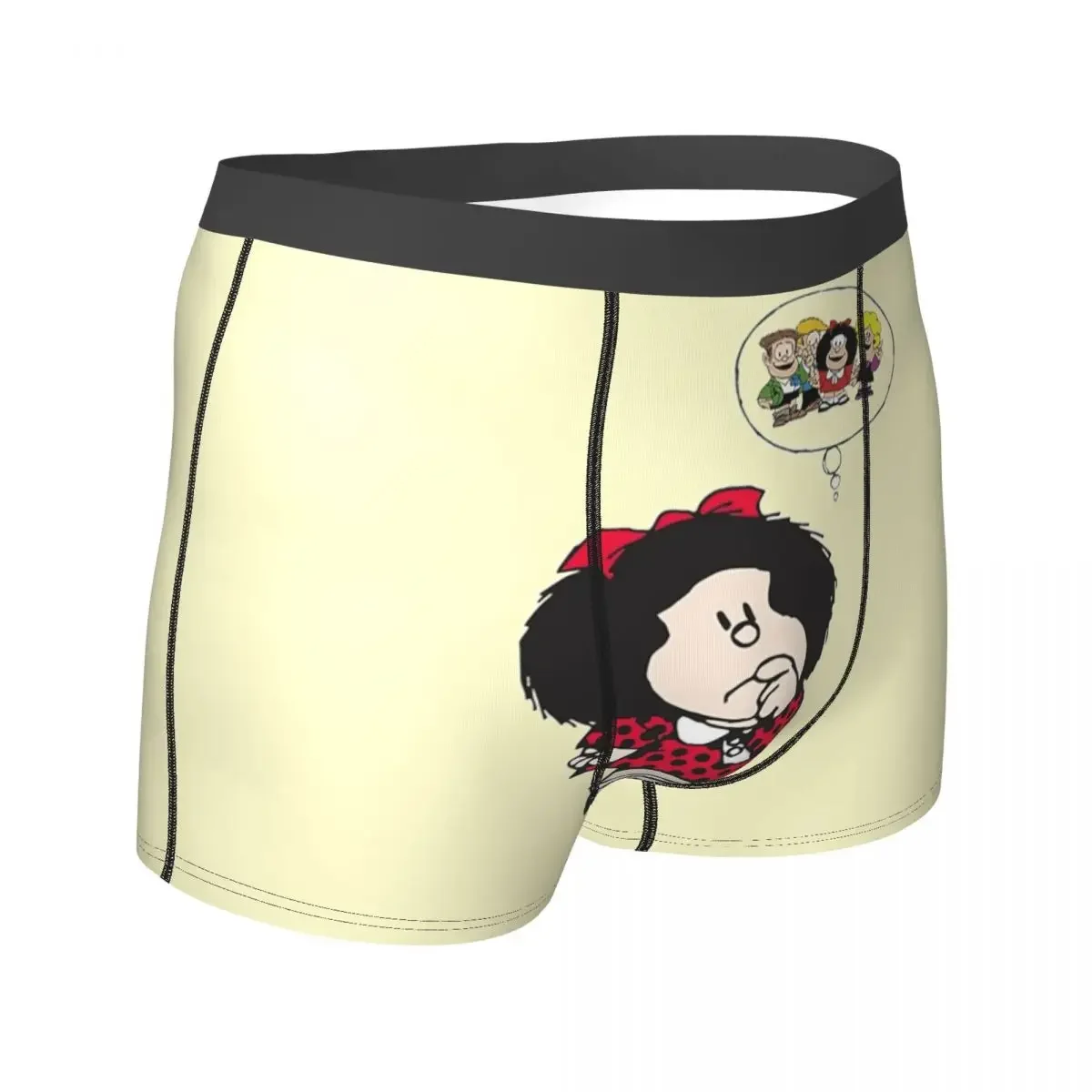 Мужские комиксы Mafalda Quino мультяшное нижнее белье винтажный юмор сексуальные