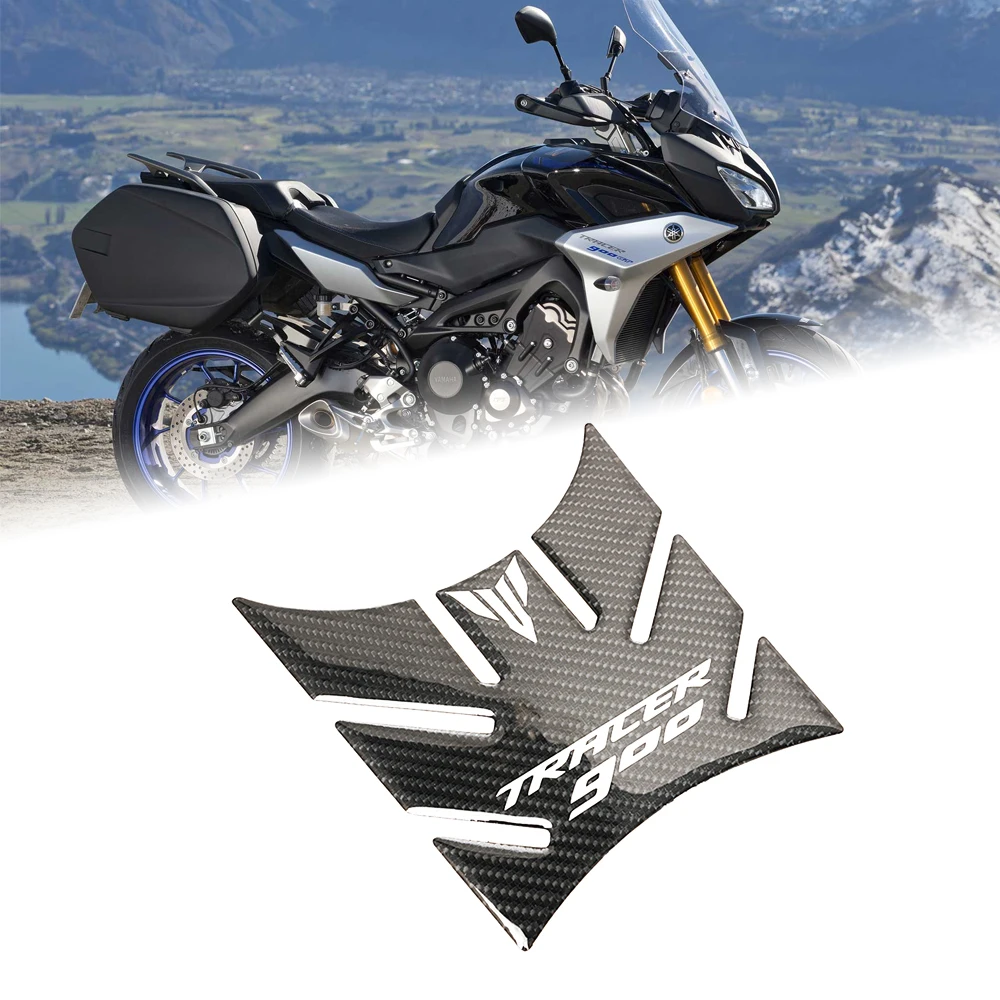 

Для TRACER 900 GT Tracer 900GT 2018-2020 мотоцикла 3D углеродное волокно газ мазут топливный бак Pad наклейка Защитная крышка