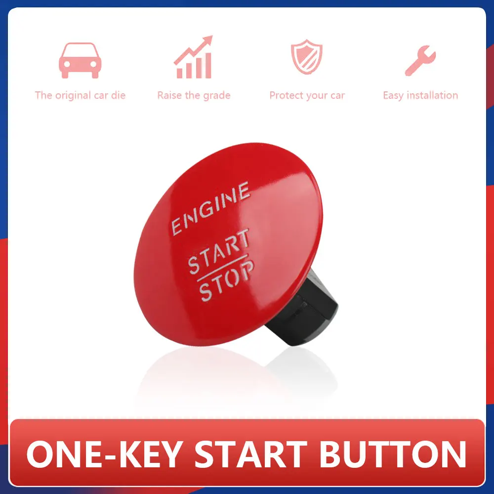 

Car Engine START Button Replace Cover STOP Switch Accessories Key Decor One Click Start Keyless For Mercedes Benz C E S Class
