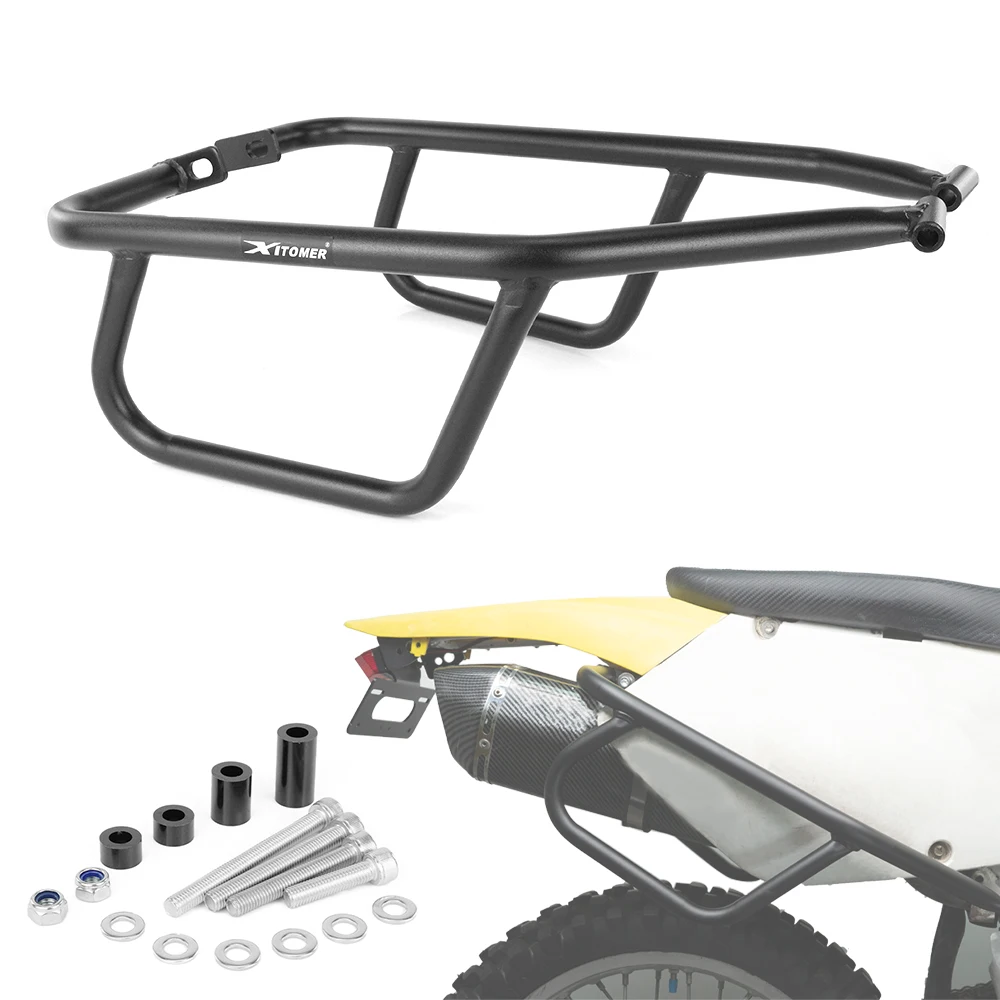 

Для Suzuki DRZ400S DRZ400SM 2000-2022 2023 2024, боковая рама мотоцикла, седельная сумка, поддержка защиты, боковые крепления, держатель кронштейна