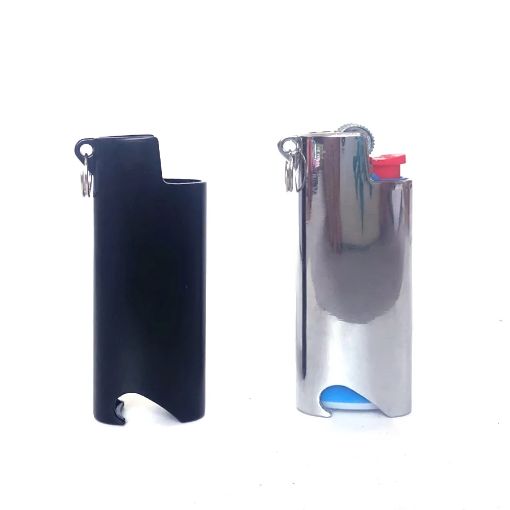 

Mini Size J5 Lighter Case Bottom Bottle Opener Explosion-proof Metal Armor Gas Lighters Pouches Cover Holder For Bic J5 Lighter