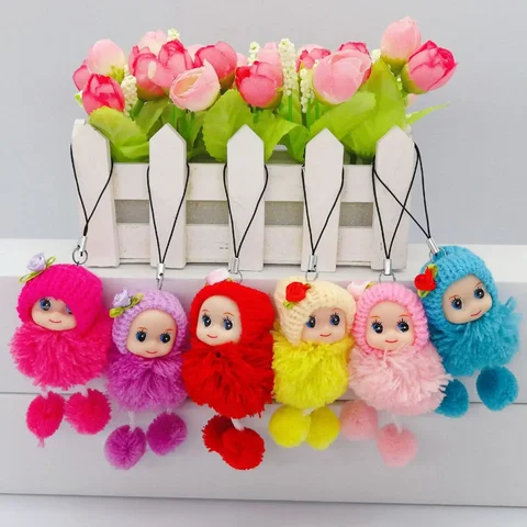 1 шт., Мягкая интерактивная мини-кукла, детская игрушка для девочек и мальчиков, маленькие детские куклы, милая сумка с подвеской, брелок, детские плюшевые игрушки, подарки