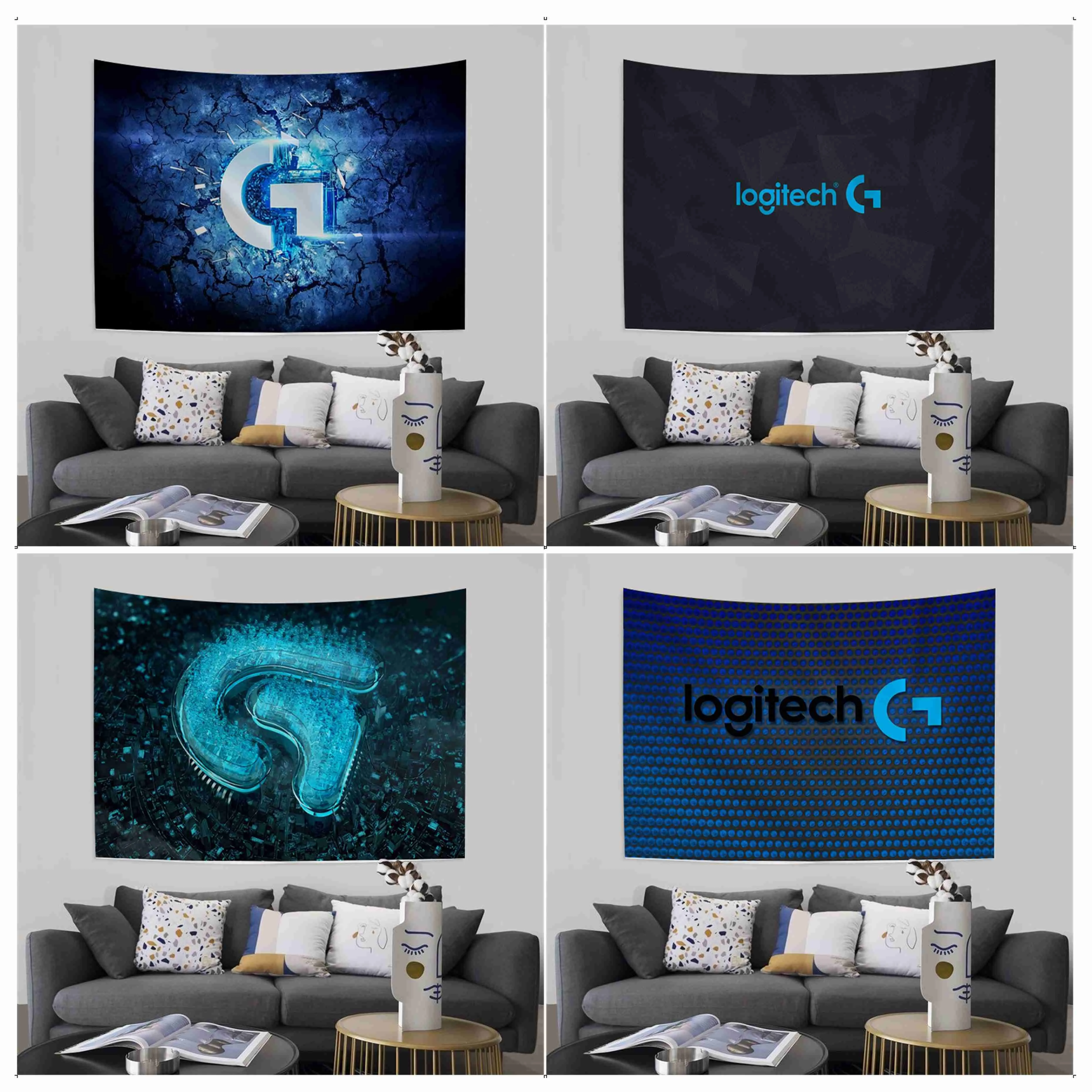 

Logitech Tapestry Art Printing Art Science Fiction Room Home Decor Cheap Hippie Wall Hanging