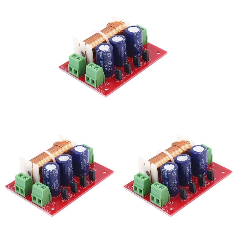 

3X 400W Speaker Crossover 2 Way High-Low 4-16 Ohm Frequency Divider For Speaker