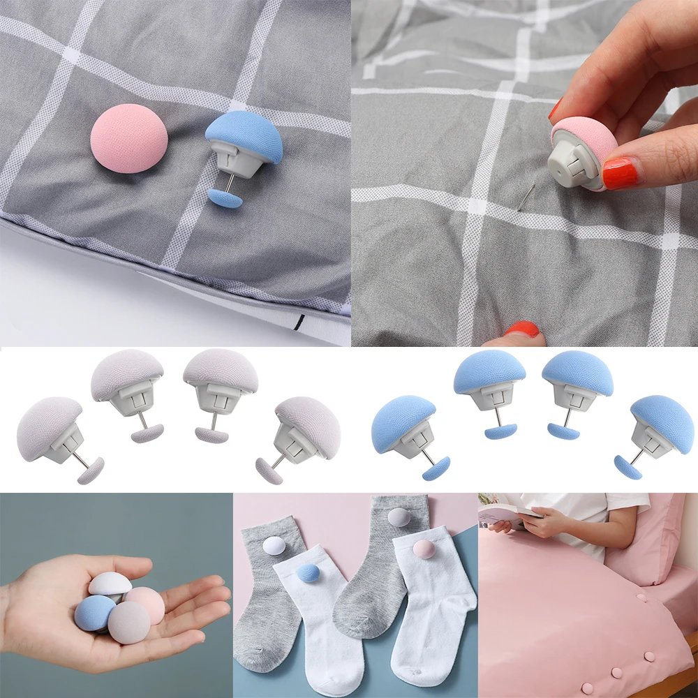 Держатель для пододеяльника 4 шт. зажим одеяла покрывала простыни нескользящая с