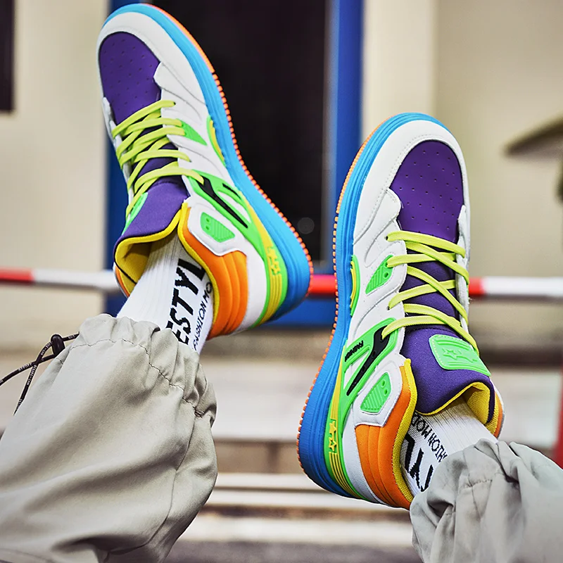 Fashion Colors High Skateboard Shoes Men Women Luxury Sneakers for Men Flat Women's Shoes Sport Sneakers Casual tenis para skate