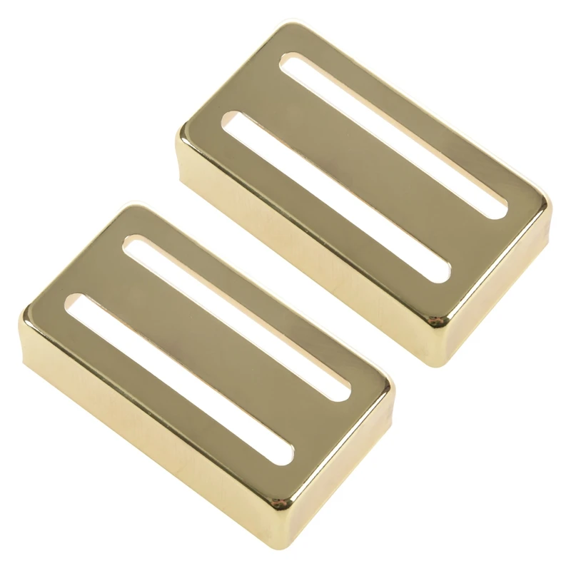 

2X Guitar Pickup Cover Accessories Durable Guitar Two-Line Humbucker Pickup Cover For Electric Guitars Parts,Gold