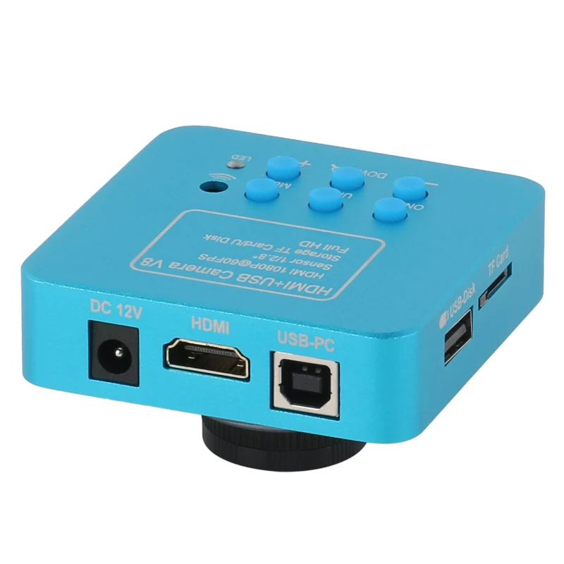 1080P SONY IMX307 промышленный HDMI USB видеомикроскоп камера U диск хранения + 100X 120X 130X зум