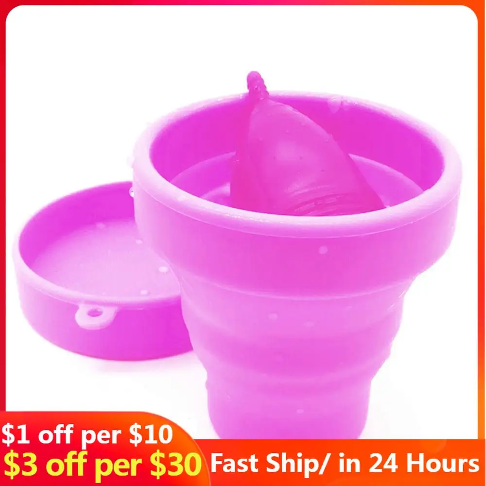 

Collapsible Menstrual Cup Sterilizer Foldable Sterilizing Silicone Cup Feminine Hygiene Lady Cup Sterilizer for Menstrual Period