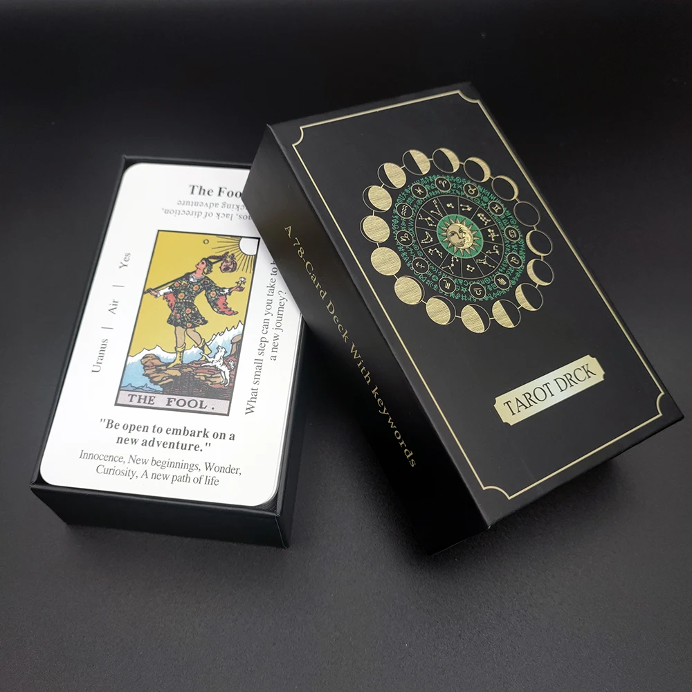 

12CMX7CM Beginner's Tarot Deck Journey Into The Unknown: A Beginner's Guide To Tarot Cards for Personal Growth and Insight