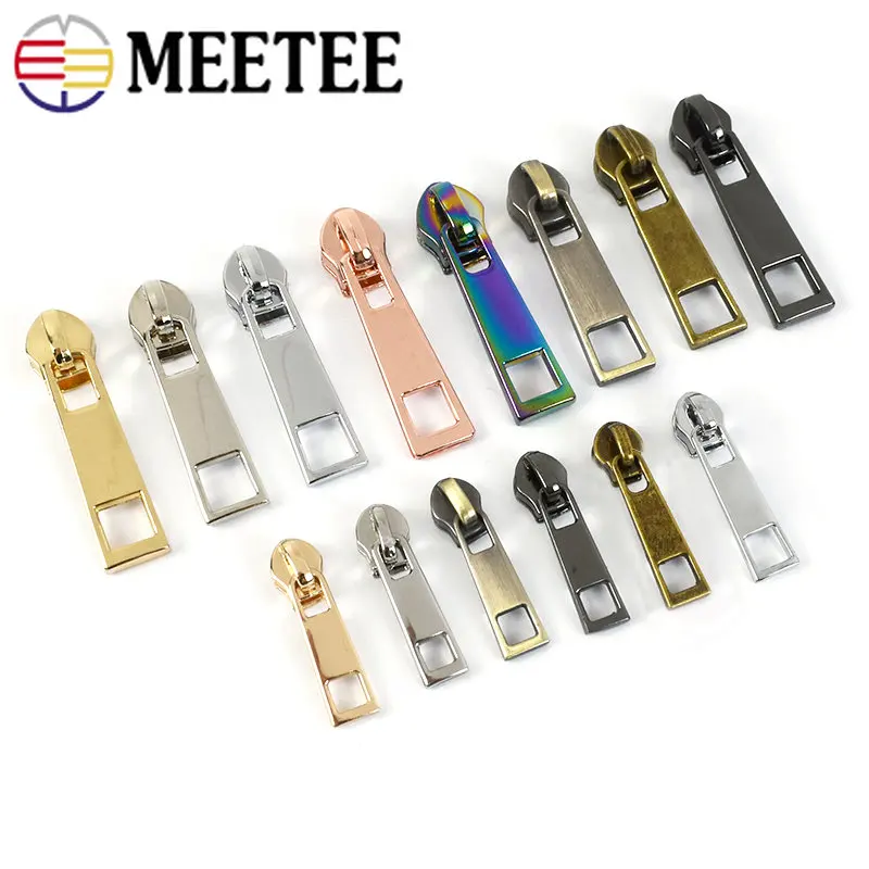 

10/20pcs 3# 5# Zipper Sliders for Nylon Zippers Purse Handbag Pocket Zip Head Puller Repair Kits DIY Sewing Accessories