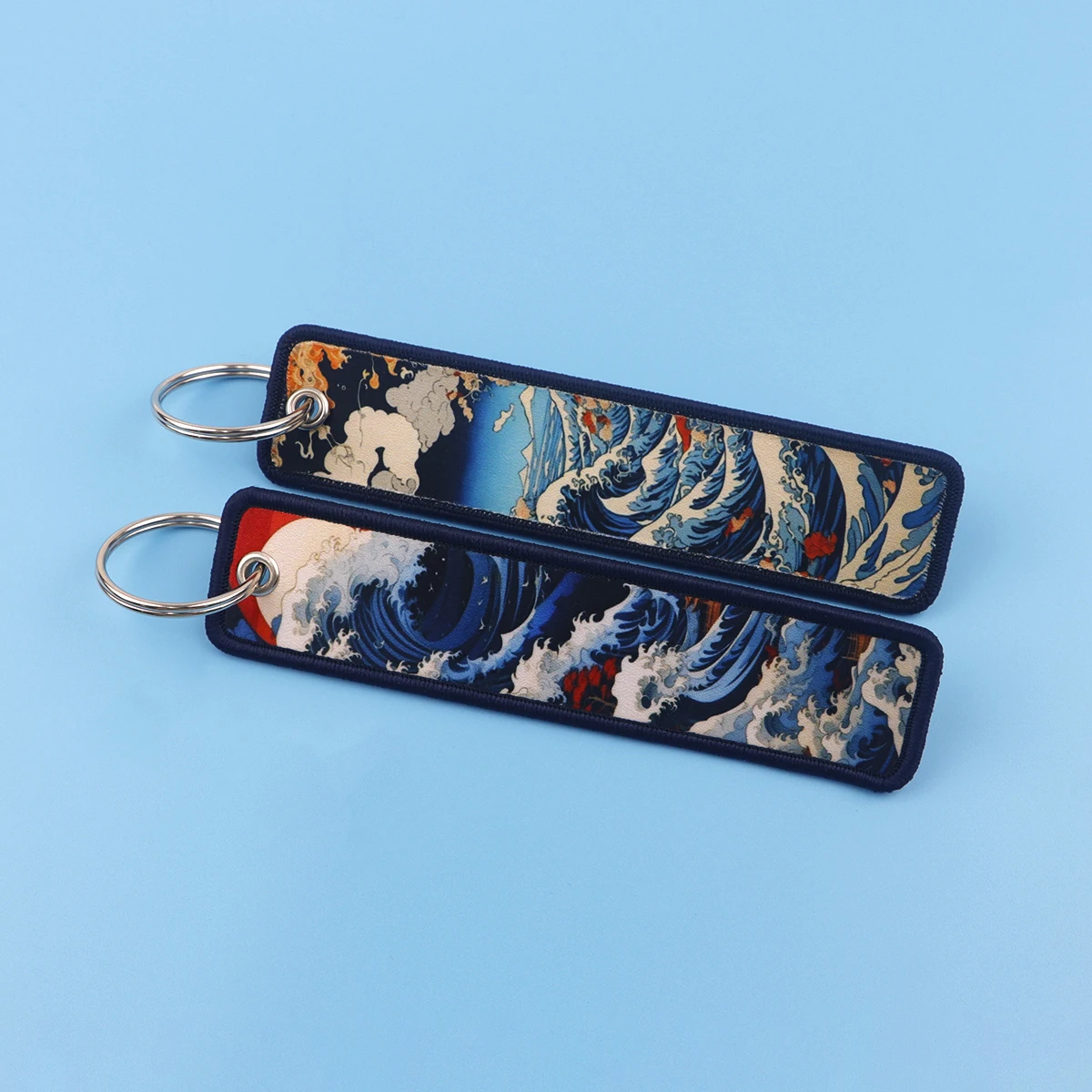 Брелок с художественной росписью японских волн для автомобилей рюкзак держатели