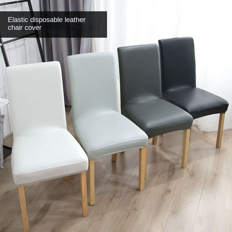 

Elastic Leather Light Luxury Chair Cover Four Seasons Universal Waterproof Anti-Fouling One-Piece Household Chair Cover Sets