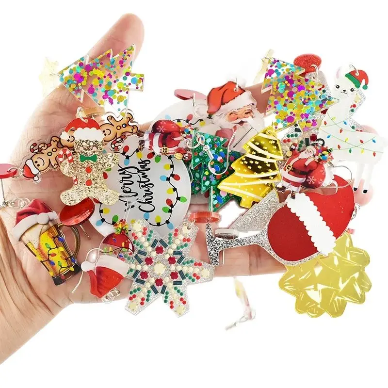 5/10 пар женские акриловые серьги-подвески в виде имбиря