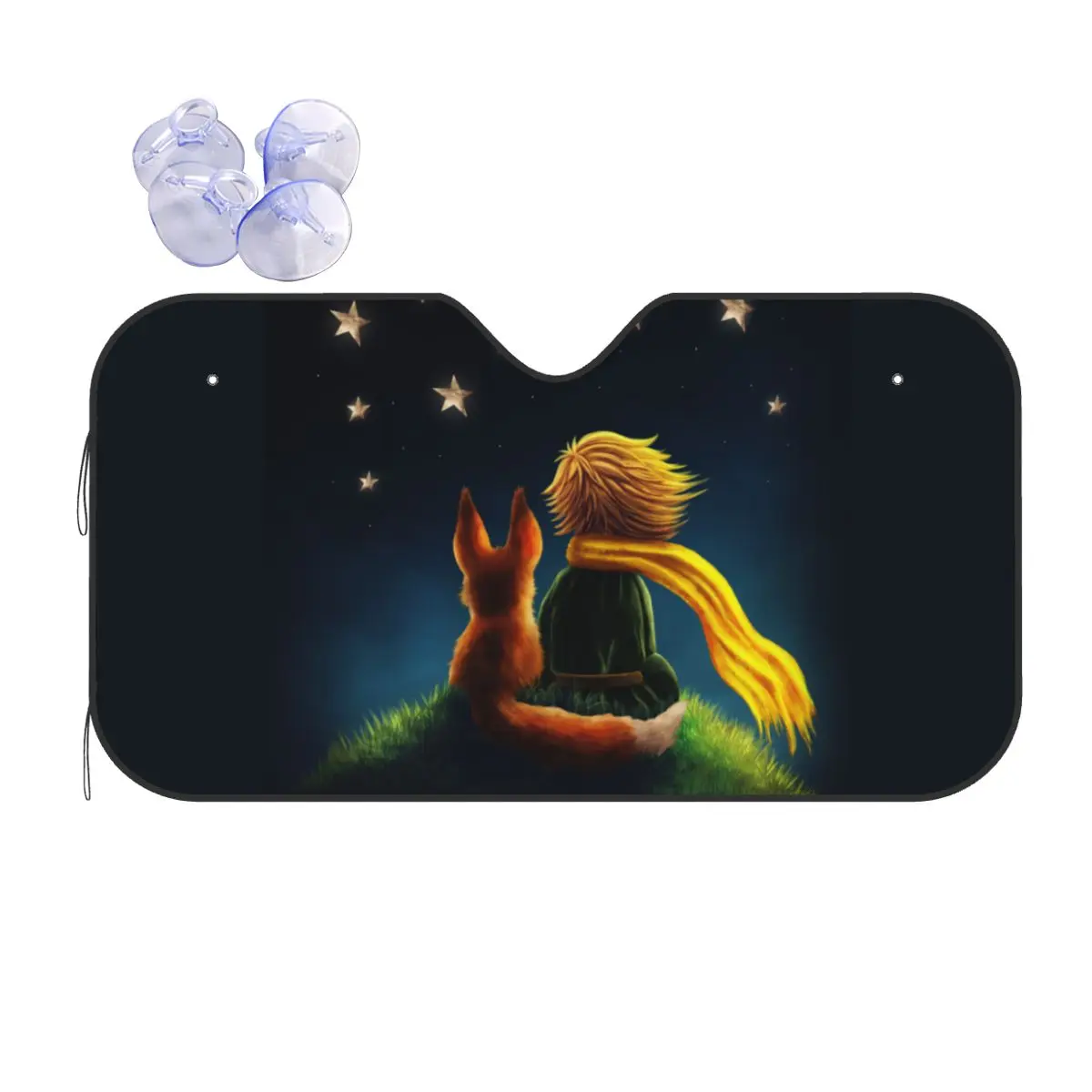 

The Little Prince Novelty Sunshade Windscreen 76x140cm Fox Star Classic Fairy Tale Foils Sun Visor Sun Shade Protect
