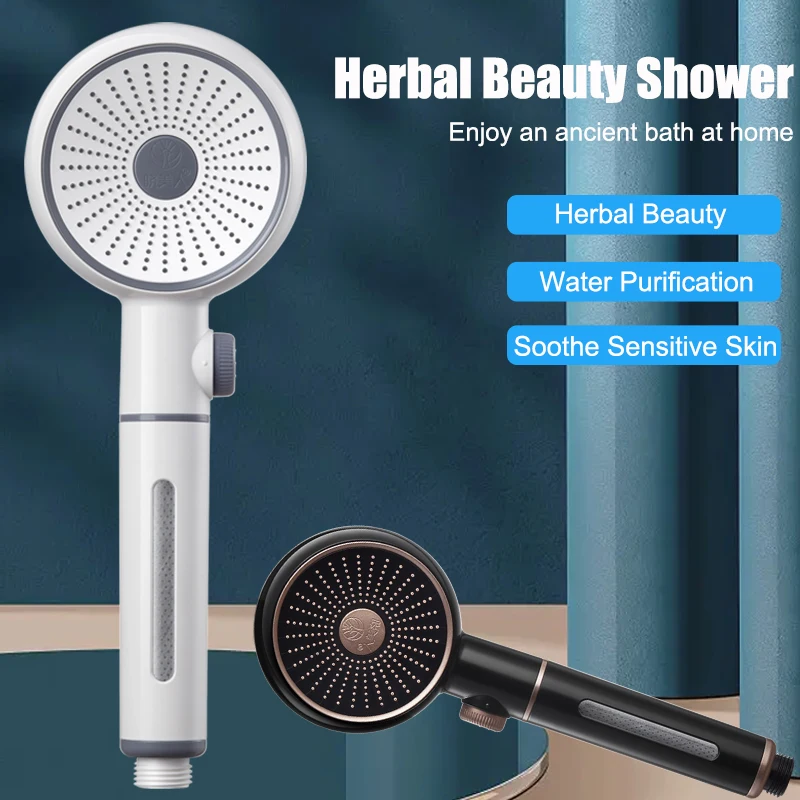 

High Pressure Shower Heads with ACF Filter Cartridge Water Saving Shower Head Filter Softener Water for Protecting Skin & Hair