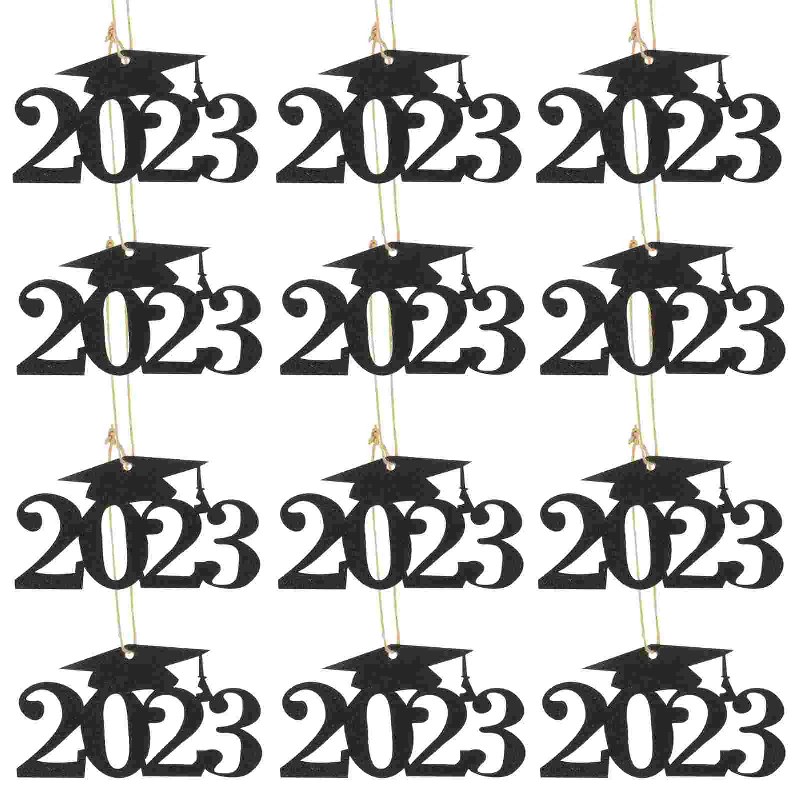 

30 Pcs Graduation Vase Labels Party Ornament Bottle Adorn Favor Centerpieces Cutouts Tags Supplies 2023 Decor