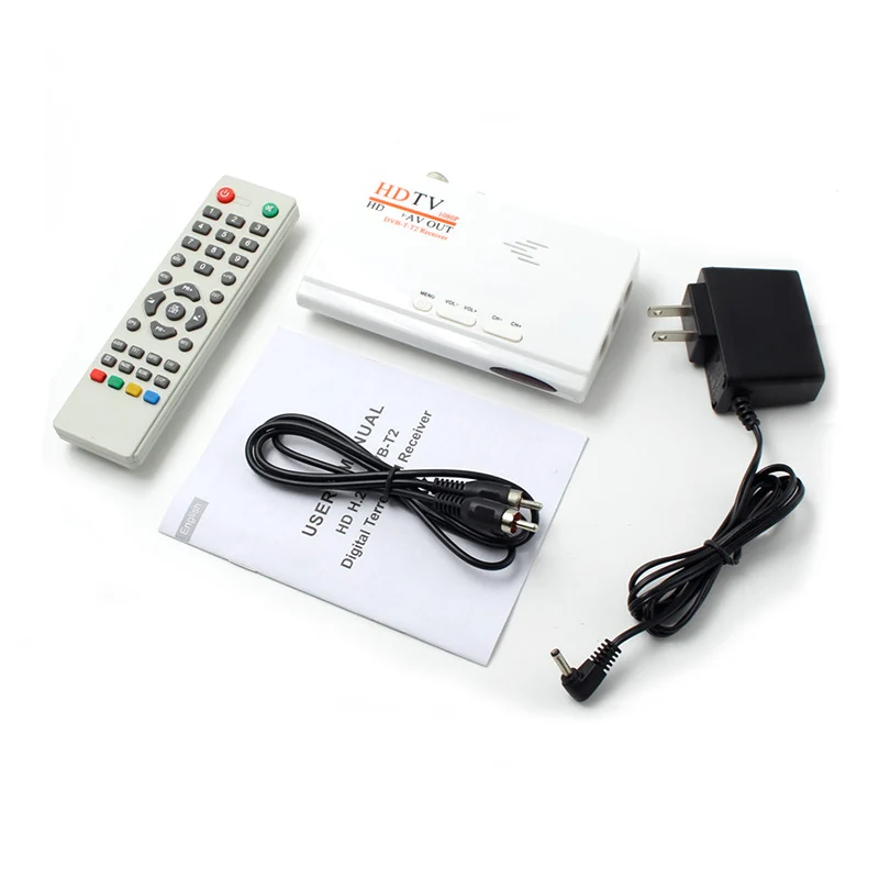 

DVB-T DVB-T2 TV Box Satellite Reveiver Digital Terrestrial HDMI-compatible 1080P T/T2 AV CVBS HD TV Tuner Receiver with Control