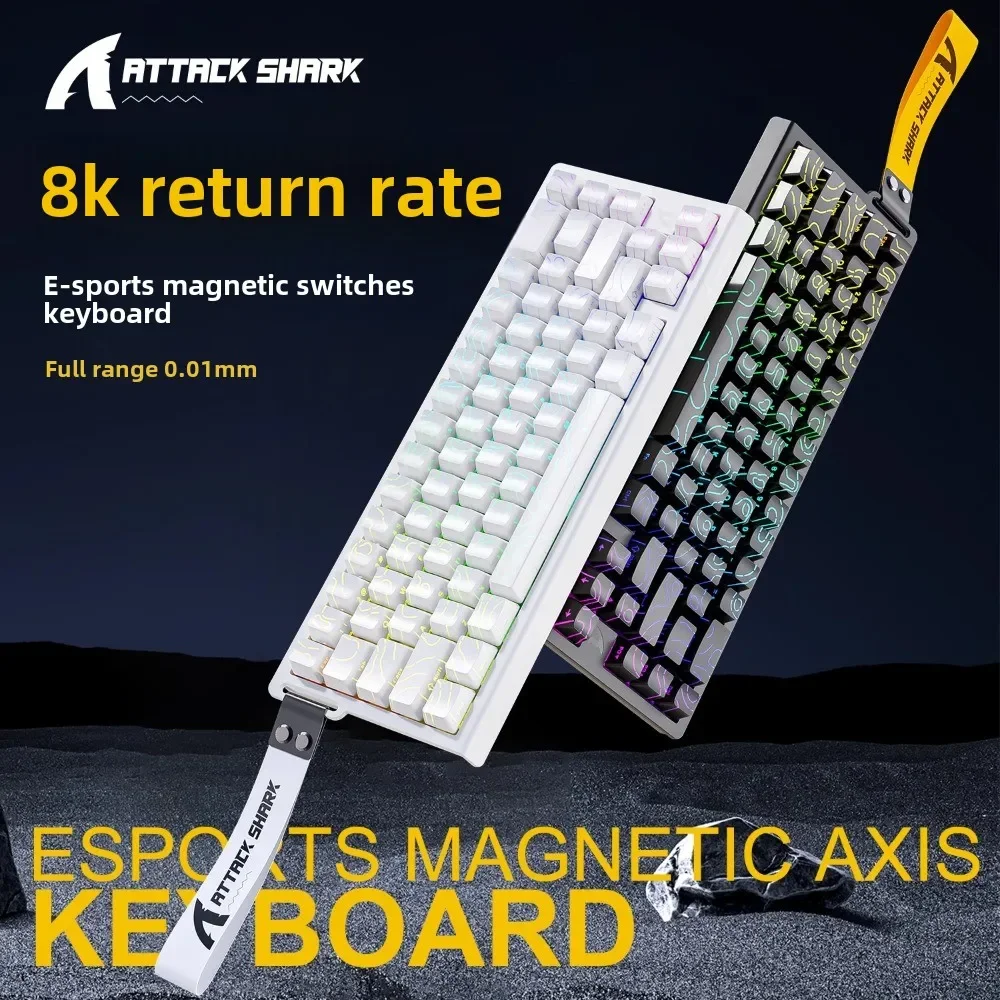Attack Shark X68HE магнитная ось 8K обратная механическая клавиатура скорость сканирования 128K точность 0,01 мм поддержка веб-привода быстрая реакция (art.: 3920cbf310bf4) - 3920cbf310bf4