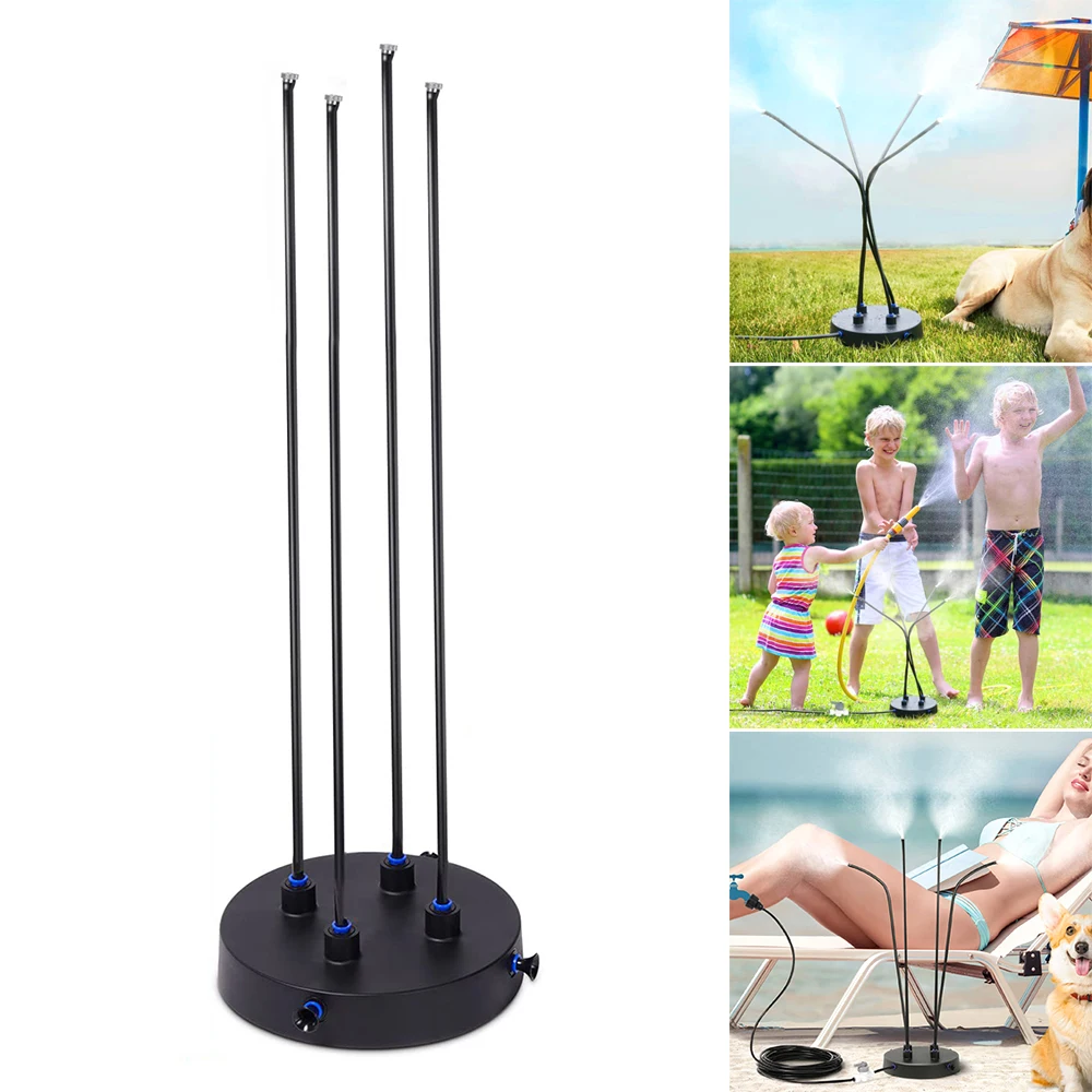 

Stand Misting Cooling System Multipurpose Stand Mister for Outdoor Garden Misting Systems Easy Operation Reusable Watertight