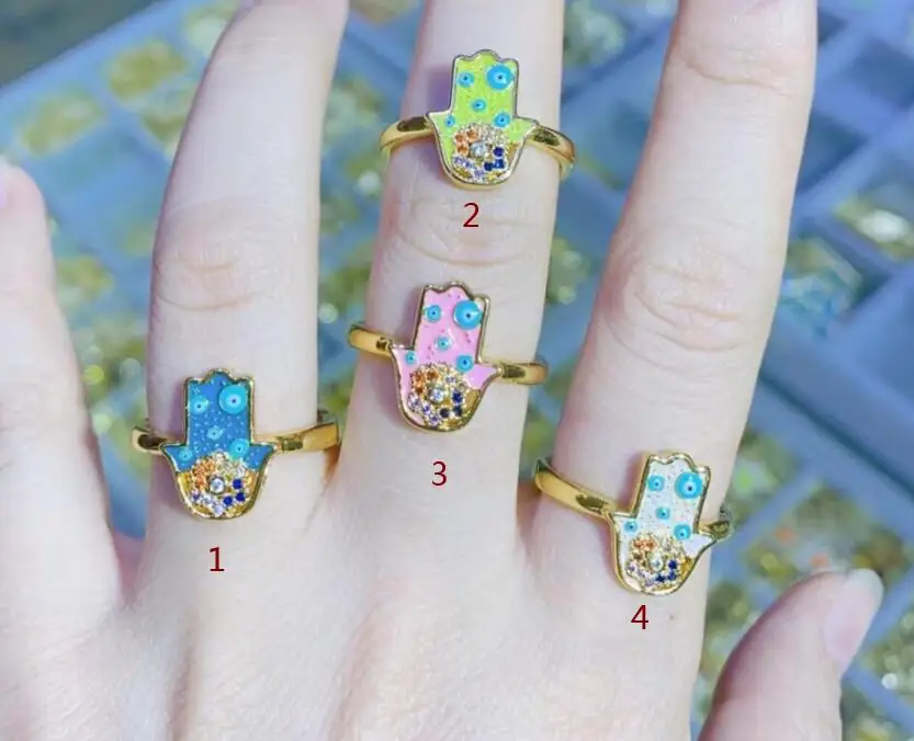 

Женское кольцо с эмалью, золотистое кольцо с капающим маслом, 1 шт., dfs34