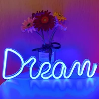 wholesale blue dream neon sign led light lamp decoration for kids room event party coffee shop gifts drop shipping available