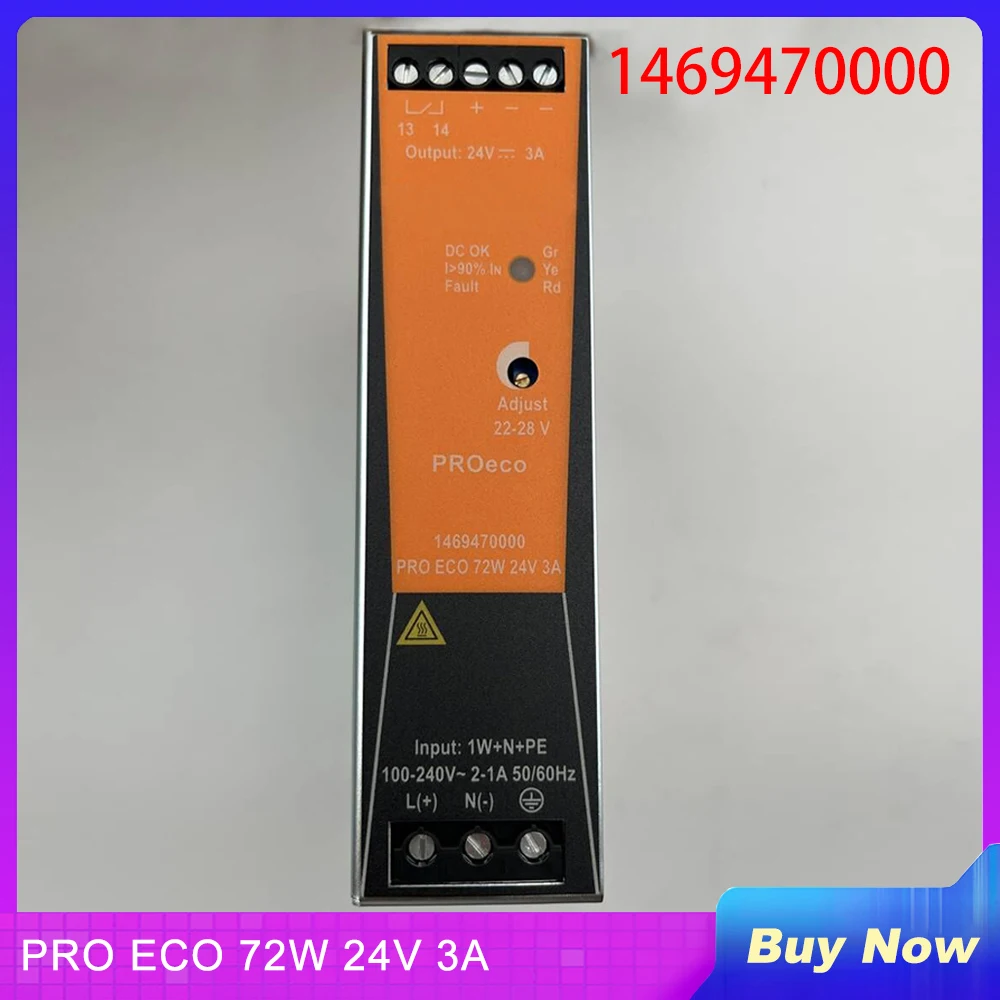 Новинка для Weidmuller PRO ECO 72 Вт 24 в 3 А Блок питания с переключателем 24 В 1469470000 Новинка для Weidmuller PRO ECO 72 Вт 24 в 3 А Блок питания с переключателем 24 В 1469470000