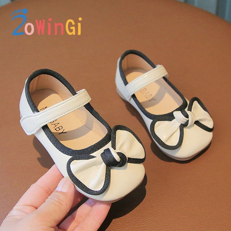 

Size 21-30 Baby Girl Shoes Lovely Girls Casual Shoes Big Bow Tie Toddler Girl Shoe Non-Slip Shoes for Girls zapatos informales
