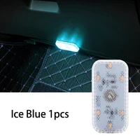 12pcs car interior wireless led light touch sensor auto usb charge reading lamp lights up at the touch of a touch spring switch