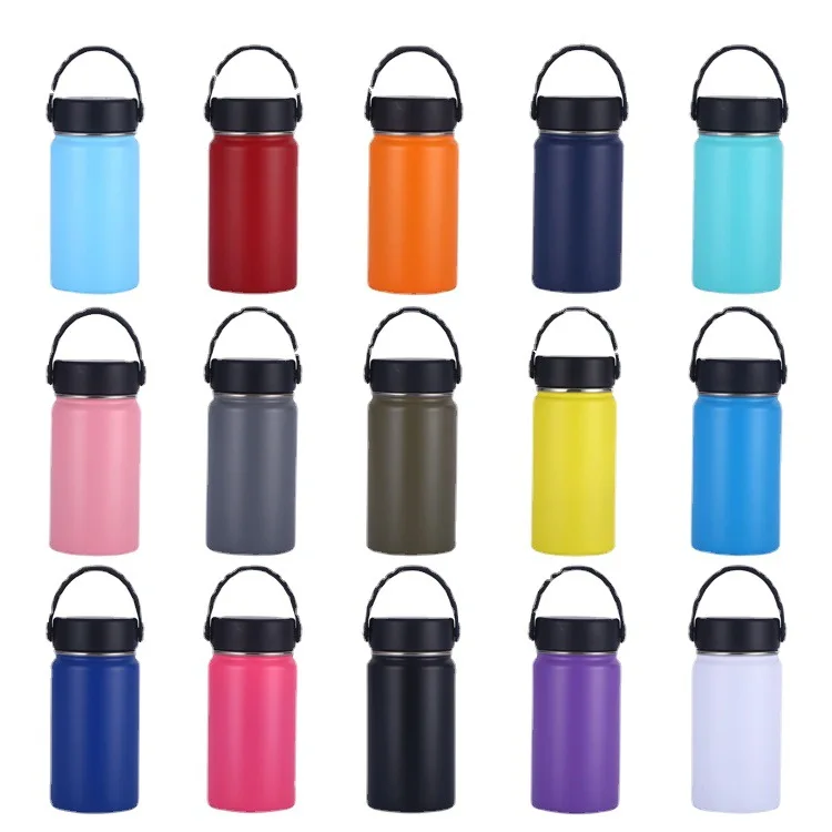 12 унций Детская школьная бутылка с широким горлышком двойная стена 18/8 дюймов