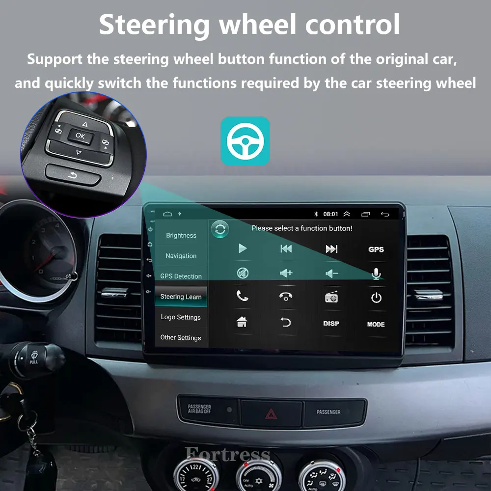 Фото 2din Android 16 авторадио автомобильный радиоплеер для Mitsubishi Lancer 10 CY 2007-2017 Carplay автоэкран GPS-навигация 5G Wi-Fi RDS №5