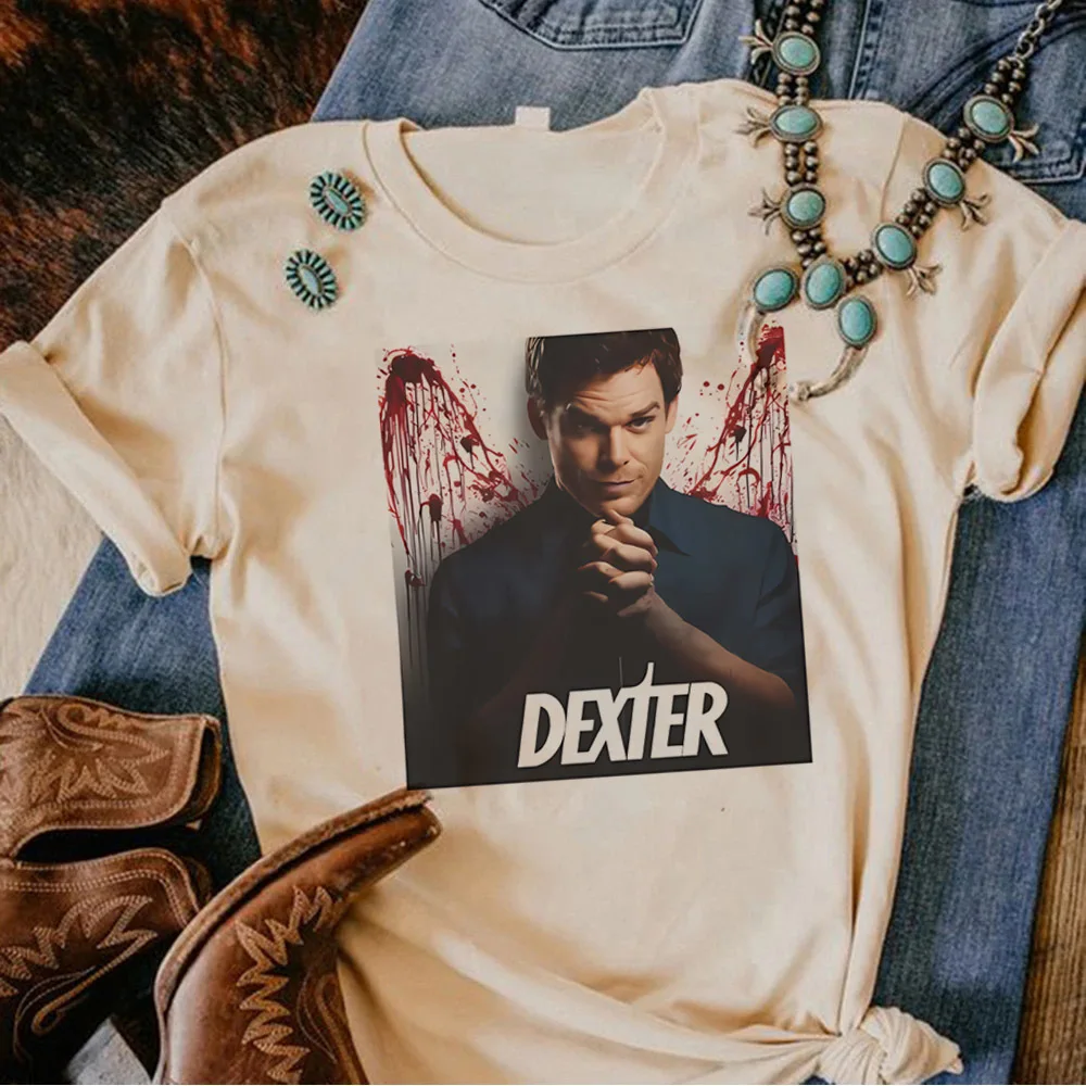 Фото Футболка Dexter Morgan в стиле готика для подростков, корейская мода, кьюткор, распродажа, футболка с манга-мемами, гранж, аниме-сцена №4